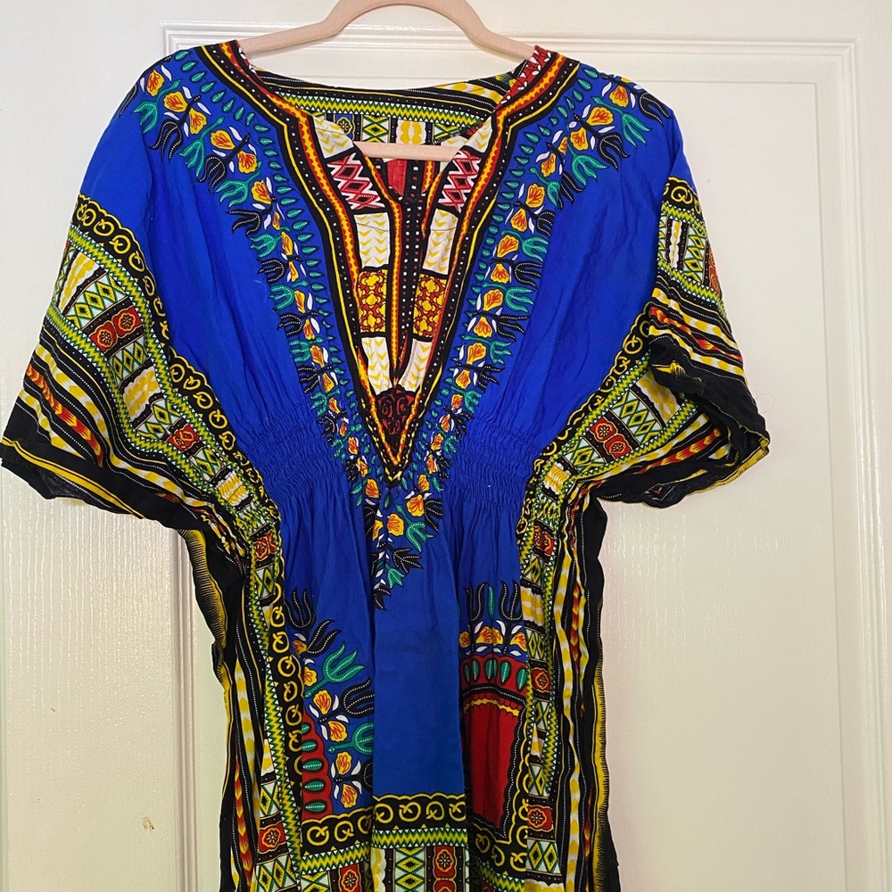 Two Dashiki Shirt Dresses